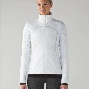 Lululemon White Run For Cold Jacket